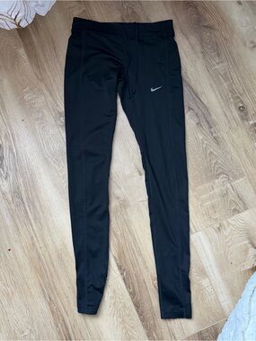 Nike Black Dri-FIT Performance Leggings with Drawstring